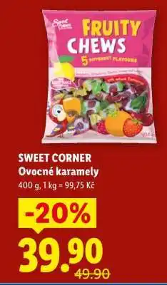 Lidl SWEET CORNER Ovocné karamely nabídka