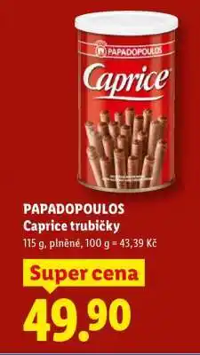 Lidl PAPADOPOULOS Caprice trubičky nabídka