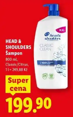 Lidl HEAD& SHOULDERS Šampon nabídka