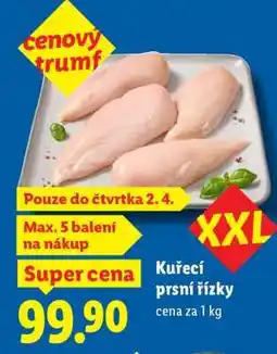 Lidl Kuřecí prsní řízky nabídka