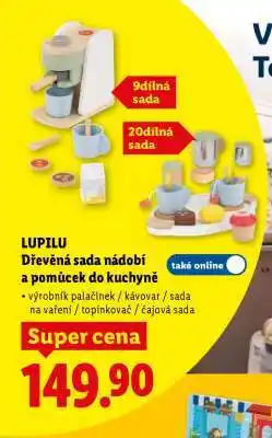 Lidl LUPILU Dřevěná sada nádobí a pomůcek do kuchyně nabídka