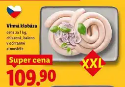 Lidl Vinná klobása nabídka
