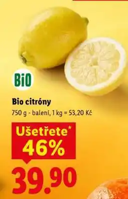 Lidl BIO citróny nabídka