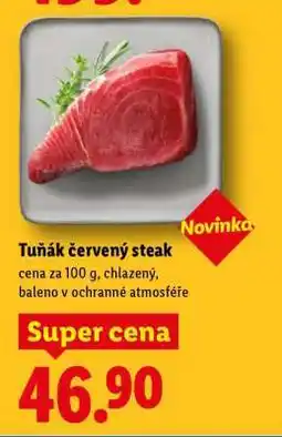 Lidl Tuňák červený steak nabídka
