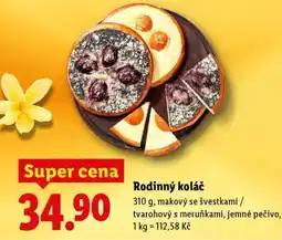 Lidl Rodinný koláč nabídka