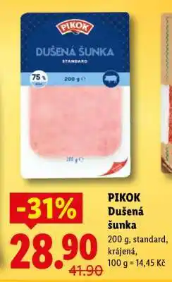 Lidl PIKOK DUŠENÁ ŠUNKA nabídka