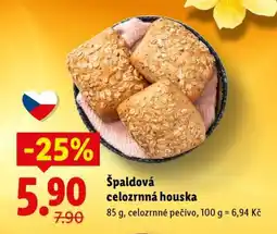Lidl Špaldová celozrnná houska nabídka