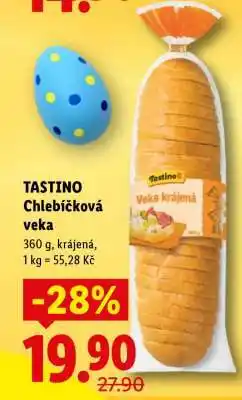 Lidl Tastino Chlebíčková veka nabídka