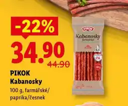 Lidl PIKOK KABANOSKY nabídka