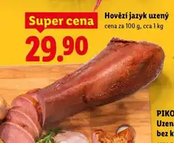 Lidl HOVĚZÍ JAZYK UZENÝ nabídka