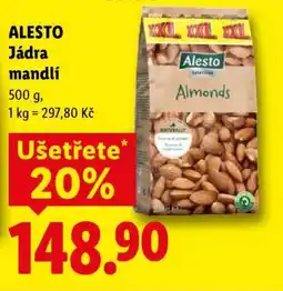 Lidl ALESTO Jádra mandlí nabídka