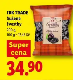 Lidl IBK TRADE Sušené švestky nabídka