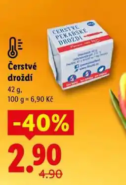 Lidl Čerstvé droždí nabídka