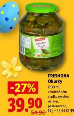 Lidl FRESHONA OKURKY nabídka