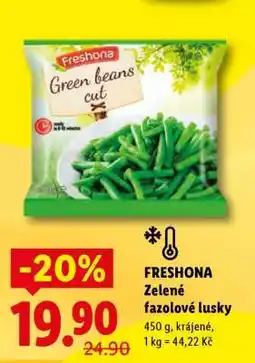 Lidl FRESHONA Zelené fazolové lusky nabídka