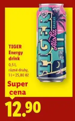 Lidl Tiger Energy drink nabídka