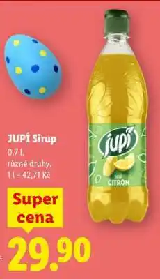 Lidl Jupí sirup nabídka
