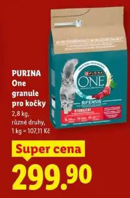 Lidl Purina One Granule pro kočky nabídka