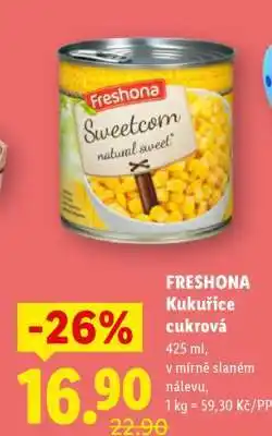 Lidl FRESHONA Kukuřice cukrová nabídka