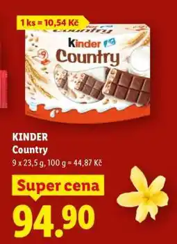 Lidl KINDER COUNTRY nabídka