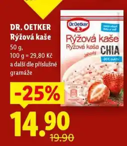 Lidl Dr. Oetker Rýžová kaše nabídka