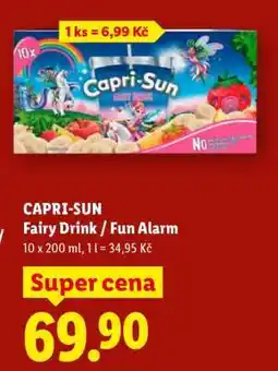 Lidl CAPRI-SUN Fairy Drink / Fun Alarm nabídka