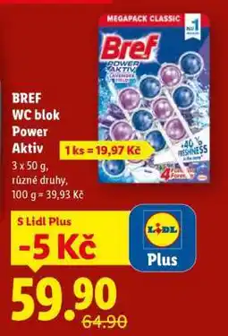 Lidl Bref WC blok Power aktiv nabídka