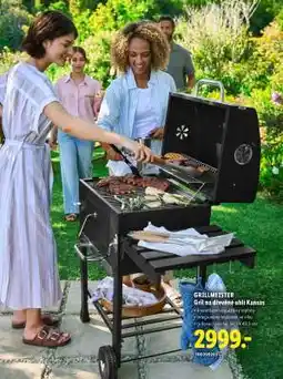 Lidl GRILLMEISTER Gril na dřevěné uhlí Kansas nabídka