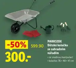 Lidl PARKSIDE Dětské kolečko se zahradním nářadím nabídka