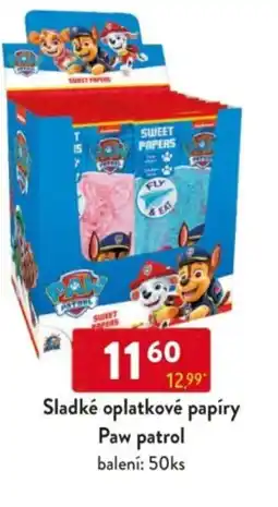 Qanto Sladké oplatkové papíry Paw patrol nabídka