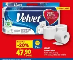Lidl Velvet toaletní papír nabídka