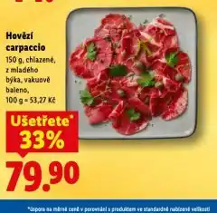 Lidl Hovězí carpaccio nabídka