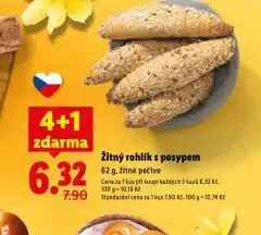 Lidl Žitný rohlík s posypem nabídka