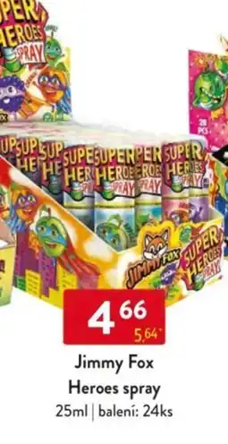Qanto Jimmy Fox Heroes spray nabídka