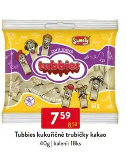 Qanto Tubbies kukuřičné trubičky kakao nabídka
