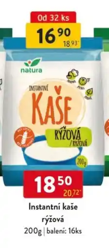 Qanto Natura Instantní kaše rýžová nabídka