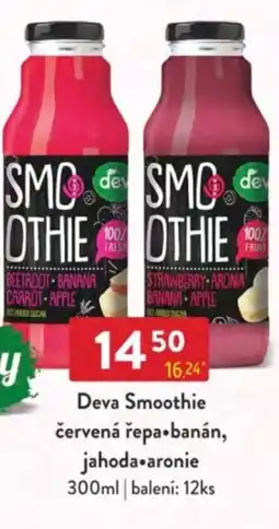 Qanto Deva Smoothie červená řepa • banán, jahoda •aronie nabídka