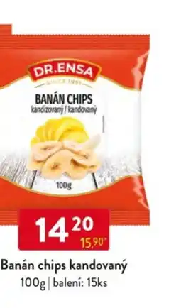 Qanto DR.ENSA Banán chips kandovaný nabídka