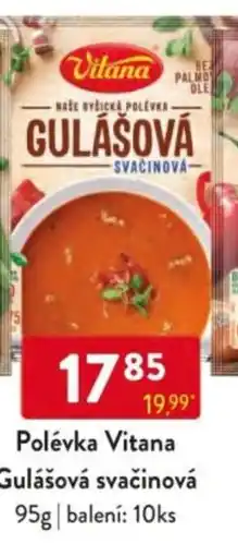 Qanto Polévka Vitana Gulášová svačinová nabídka