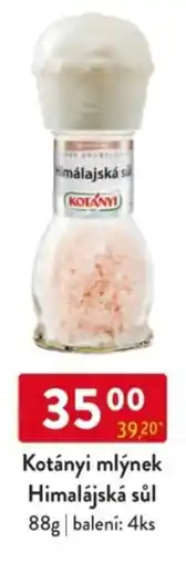 Qanto Kotányi mlýnek Himalájská sůl nabídka