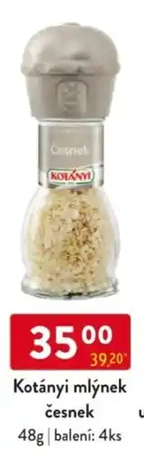 Qanto Kotányi mlýnek česnek nabídka