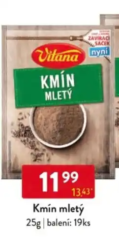 Qanto Vitana Kmín mletý nabídka