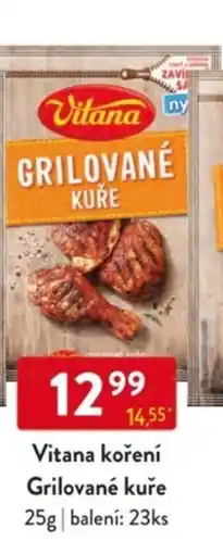 Qanto Vitana koření Grilované kuře nabídka
