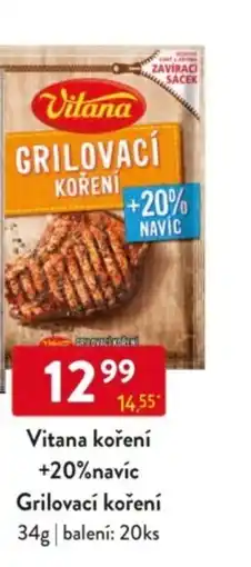 Qanto Vitana koření +20%navíc Grilovací koření nabídka