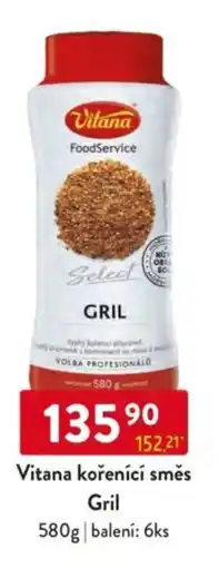 Qanto Vitana kořenící směs Gril nabídka