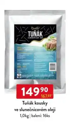 Qanto Tuňák kousky ve slunečnicovém oleji nabídka