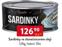 Qanto Sardinky ve slunečnicovém oleji nabídka