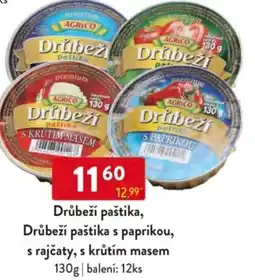 Qanto Drůbeží paštika s paprikou, s rajčaty, s krůtím masem nabídka