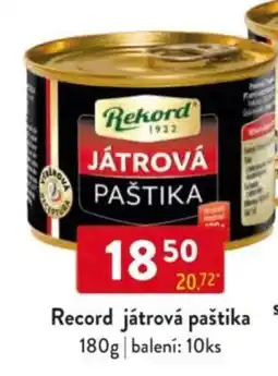 Qanto Record játrová paštika nabídka
