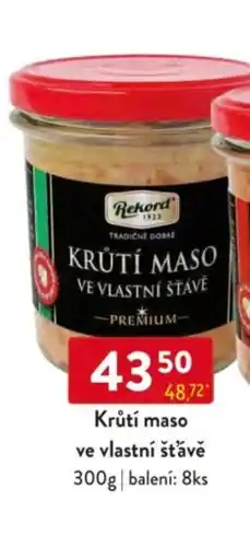 Qanto Rekord Krůtí maso ve vlastní šťávě nabídka